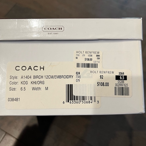 Brand new Coach high top sneakers - Picture 4 of 4